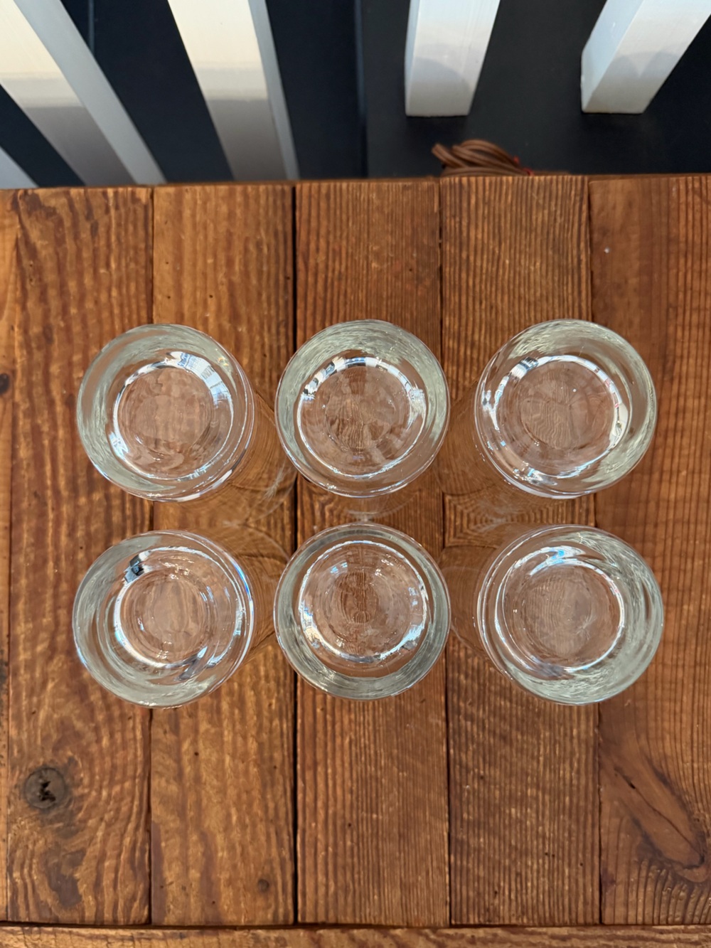 (6) Vintage MCM Clear Etched Star Highball Glasses - Picture 4 of 5